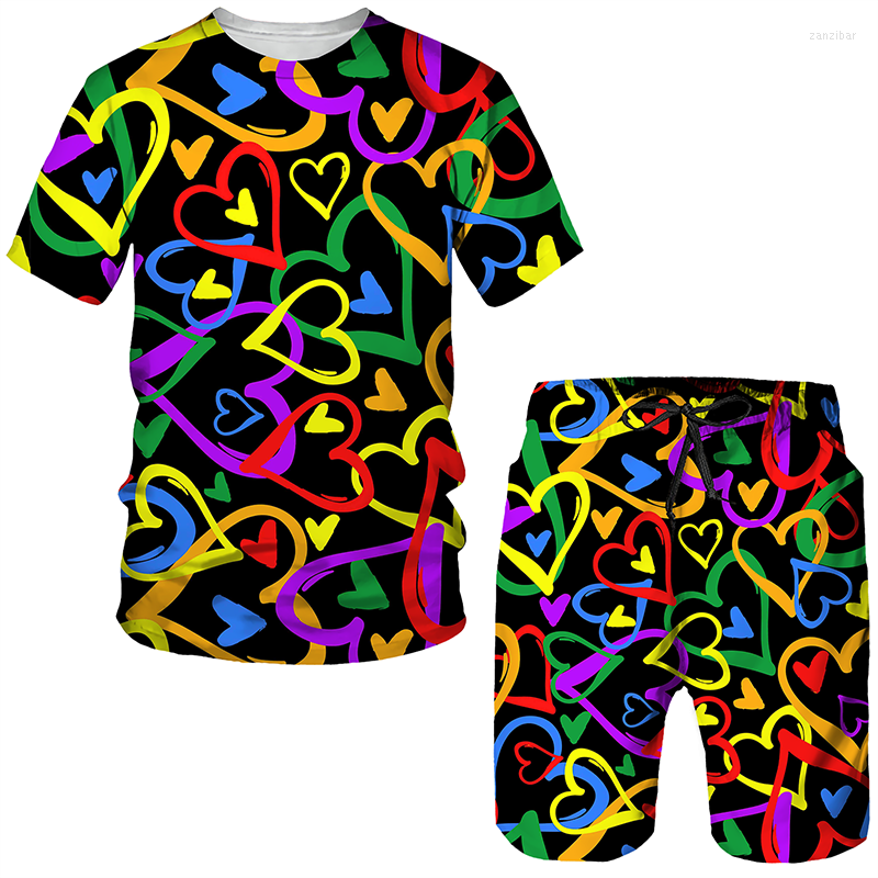 Women's Tracksuits Women 2 Piece Suits Summer Love Graffiti 3D Printed T-shirt Shorts Set Oversized Top Female Clothing, 19843
Women's Tracksuits Women 2 Piece Suits Summer Love Graffiti 3D Printed T-shirt Shorts Set Oversized Top Female Clothing, 19843