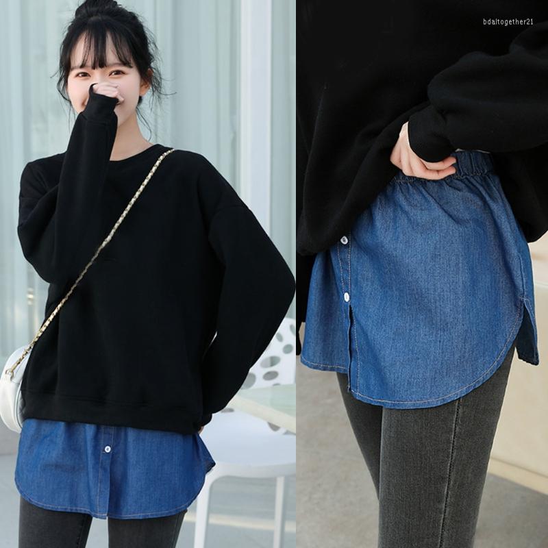 Skirts Women Denim False Hem Layering Fake Top Lower Sweep Skirt Half Shirt Extenders, White
Skirts Women Denim False Hem Layering Fake Top Lower Sweep Skirt Half Shirt Extenders, White
