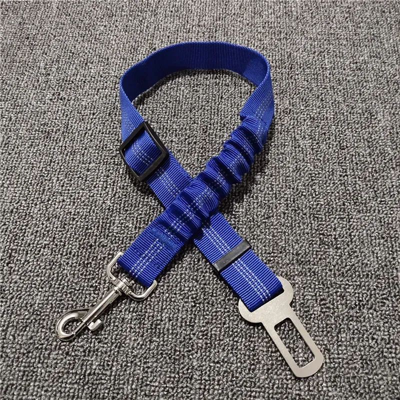 Adjustable Pet Harnesses Retractable Dog Leash Reflective Car Travel Accessories For Dogs Cats With Elastic Shock Absorption NEW