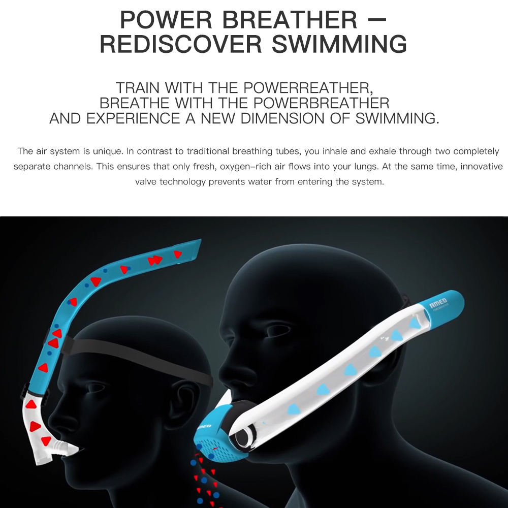 Diving Masks POWERBREATHER snorkel diving comfortable mouthpiece twoway purification swimming pool open water 230629