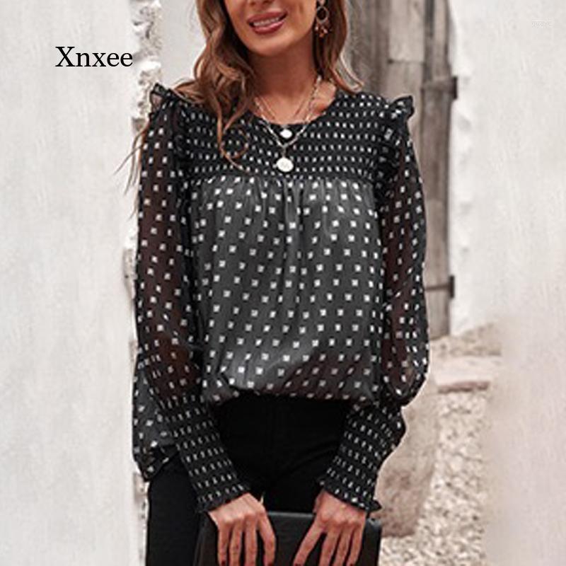 Women's Blouses Polka Dot Print Shirt Women Fashion Casual Tops Ruched Long Sleeve Office Lady Elegant Chiffon Blouse Chemise Femme, White
Women's Blouses Polka Dot Print Shirt Women Fashion Casual Tops Ruched Long Sleeve Office Lady Elegant Chiffon Blouse Chemise Femme, White