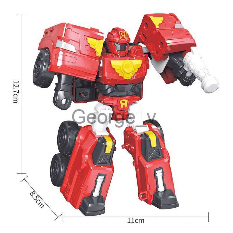 Minifig Mini Tobot Transformation Robot Toys Korea Cartoon Brothers Anime Tobot Deformation Car Airplane Toys for Children Gift J230629