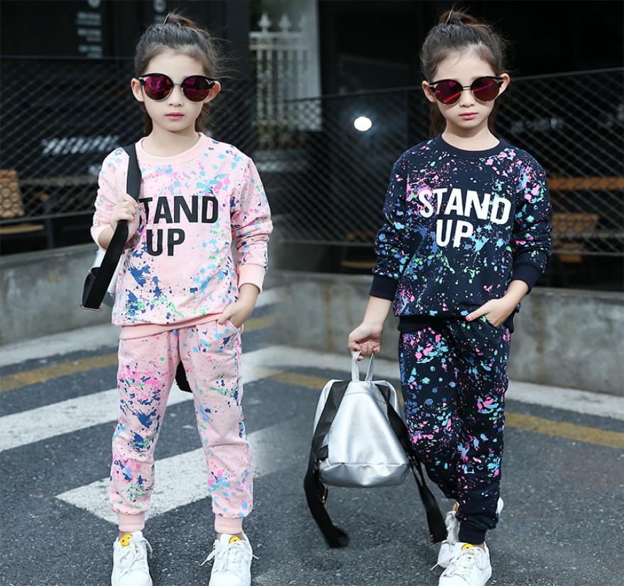 Whole Children Clothing Sets For Girls Sports Suits Cotton Sporstwear Graffiti Kids Tracksuits Letter Girls Outfits 4 6 8 10 5027296, Grass green 
Whole Children Clothing Sets For Girls Sports Suits Cotton Sporstwear Graffiti Kids Tracksuits Letter Girls Outfits 4 6 8 10 5027296, Grass green