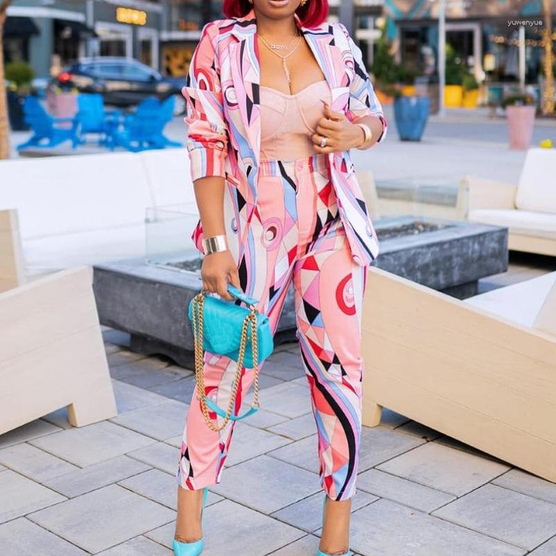 Women' Two Piece Pants 2023 Women Printed Blazer And Femme Costume 2 Set Clothing Long Sleeve Casual Outfit Suit Female Plus Size, Blue
Women' Two Piece Pants 2023 Women Printed Blazer And Femme Costume 2 Set Clothing Long Sleeve Casual Outfit Suit Female Plus Size, Blue