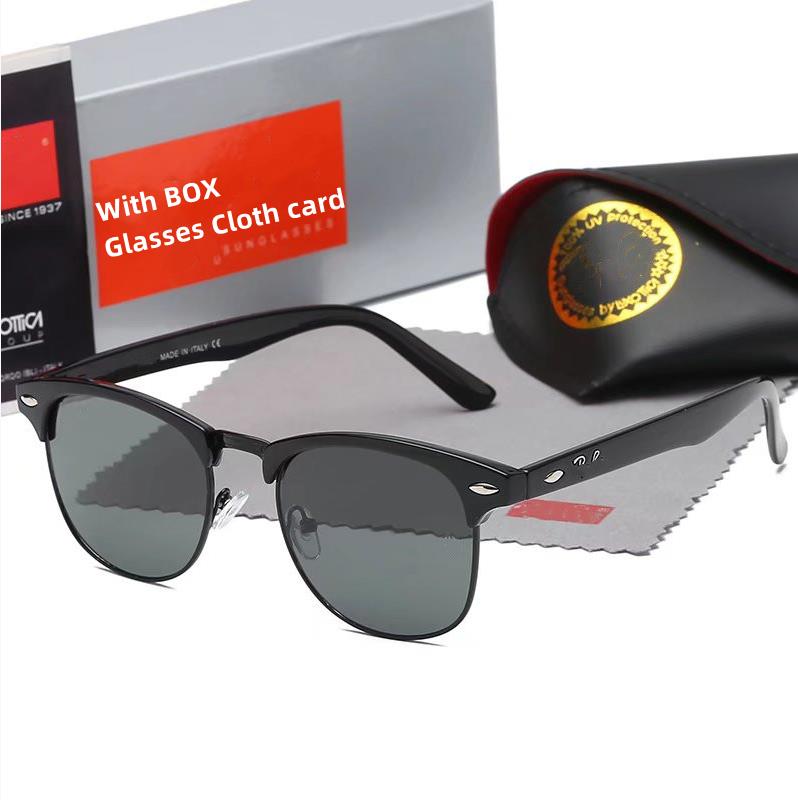 Luxurys Designer Sunglass Men Women Rays Bans Sunglasses Adumbral Goggle UV400 Eyewear Classic Brand Eyeglasses 3016 Female Band Sun Glasses Metal Frame with Box
Luxurys Designer Sunglass Men Women Rays Bans Sunglasses Adumbral Goggle UV400 Eyewear Classic Brand Eyeglasses 3016 Female Band Sun Glasses Metal Frame with Box