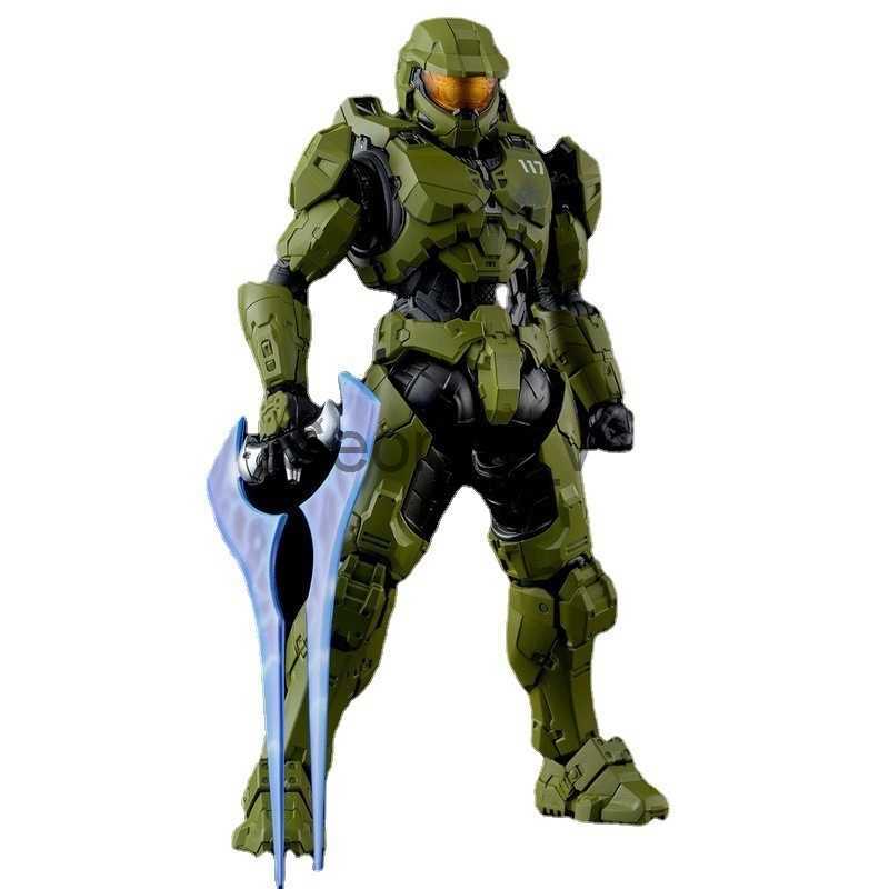 Minifig New Master Chief Re Edit Halo Infinite 5 Figure Halo Jefe Maestro John117 Casco Action Figure Play Art Kai Figure Collection Toy J230629