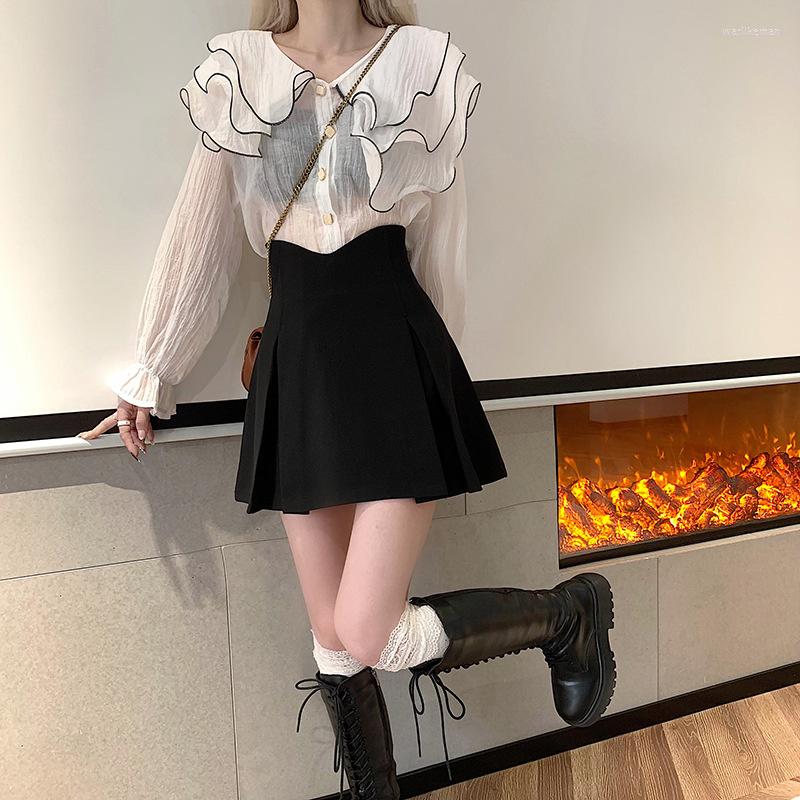 Skirts Summer Black Large Size High Waist Anti Stray A-line With Hip Covering Small Pleated Skirt Female School Style F
Skirts Summer Black Large Size High Waist Anti Stray A-line With Hip Covering Small Pleated Skirt Female School Style F