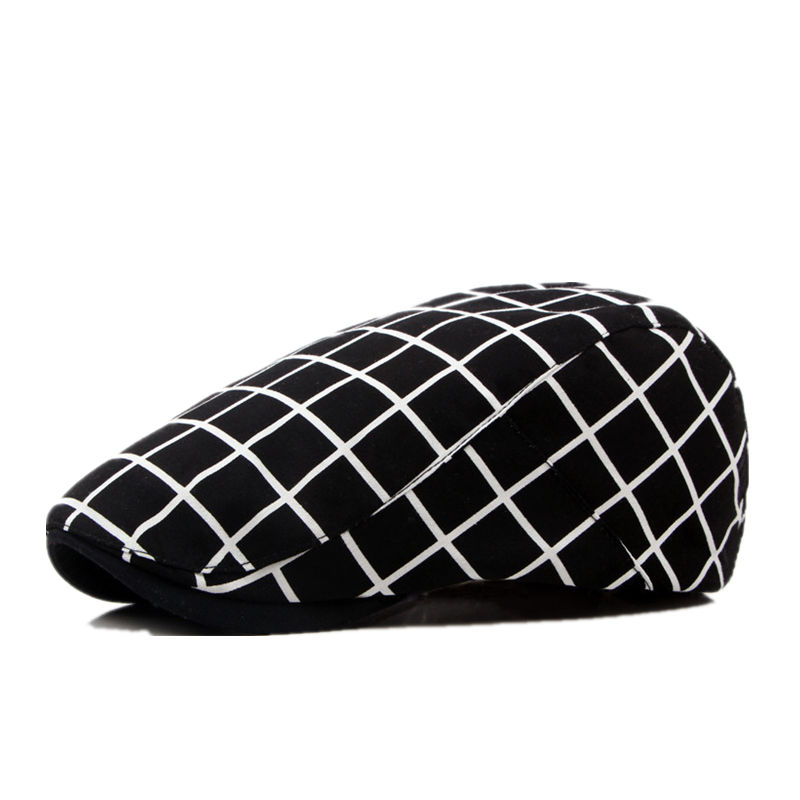 Spring Autumn Cotton Plaid Newsboy Caps Flat Peaked Cap Men and Women Painter Beret Hats 24
Spring Autumn Cotton Plaid Newsboy Caps Flat Peaked Cap Men and Women Painter Beret Hats 24