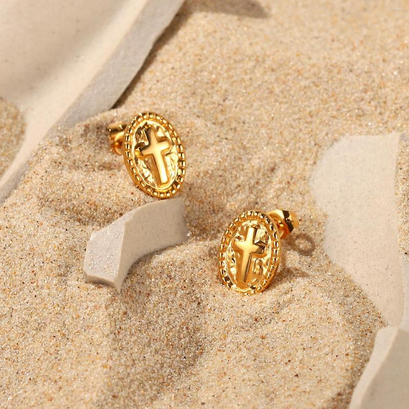 Stud Earrings European And American INS Fashion Oval Relief Retro Style Stainless Steel Women Woman Earring Hoop
Stud Earrings European And American INS Fashion Oval Relief Retro Style Stainless Steel Women Woman Earring Hoop