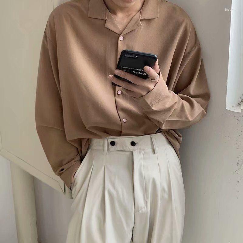 Men's Casual Shirts Men's 2023 Spring Camisas Men's Suit Collar Lining Thin Solid Color Loose Long Sleeve Slim Shirt French Cuff, Black
Men's Casual Shirts Men's 2023 Spring Camisas Men's Suit Collar Lining Thin Solid Color Loose Long Sleeve Slim Shirt French Cuff, Black