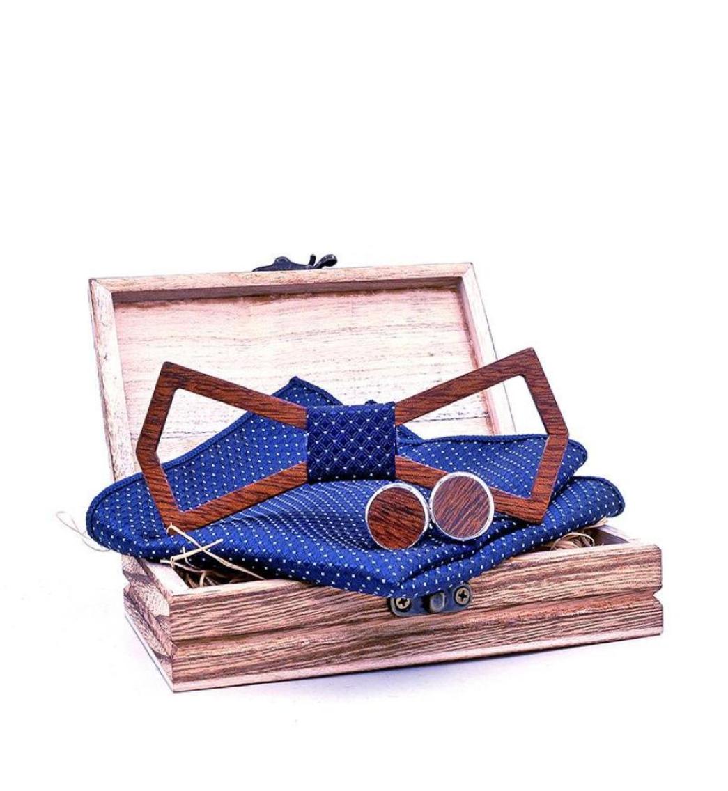 Bow Ties Sitonjwly 3D Wooden Bowtie Pocket Square Cufflinks For Mens Suits Wedding Hollow Carved Wood Tie Cuff Buttons ButterflyBo8682866
Bow Ties Sitonjwly 3D Wooden Bowtie Pocket Square Cufflinks For Mens Suits Wedding Hollow Carved Wood Tie Cuff Buttons ButterflyBo8682866
