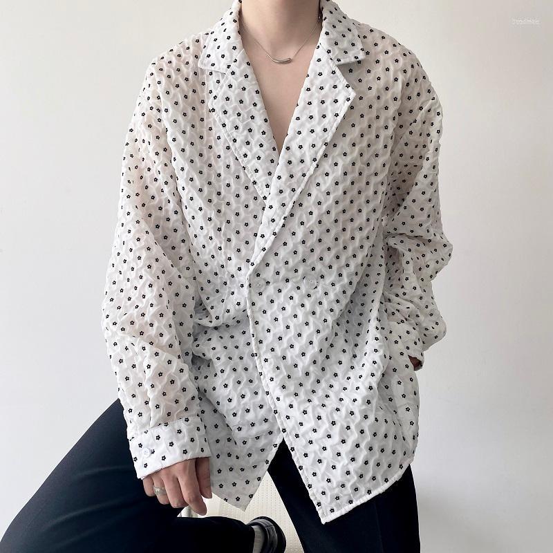 Men's Casual Shirts Men's Double-layer Pleated Muyun Yarn Simple Cold Wind Lapel Long-sleeved Men's Shirt Fashion White Wave Point
Men's Casual Shirts Men's Double-layer Pleated Muyun Yarn Simple Cold Wind Lapel Long-sleeved Men's Shirt Fashion White Wave Point