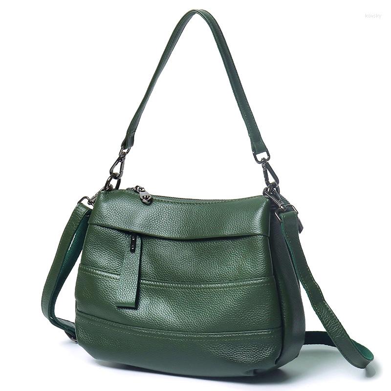 Evening Bags Genuine Leather Women's Bag With Multiple Compartments Single Shoulder Crossbody Versatile Soft Hobo Double Straps, Green
Evening Bags Genuine Leather Women's Bag With Multiple Compartments Single Shoulder Crossbody Versatile Soft Hobo Double Straps, Green