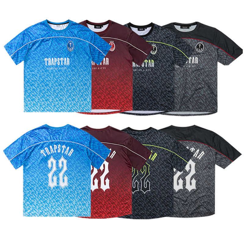 Trapstar Football Jersey Designer Mens Shirt Mesh Short Sleeve Blue No.22 Sportswear T-shirt Leisure Trend Street Fashion M60n, Black
Trapstar Football Jersey Designer Mens Shirt Mesh Short Sleeve Blue No.22 Sportswear T-shirt Leisure Trend Street Fashion M60n, Black