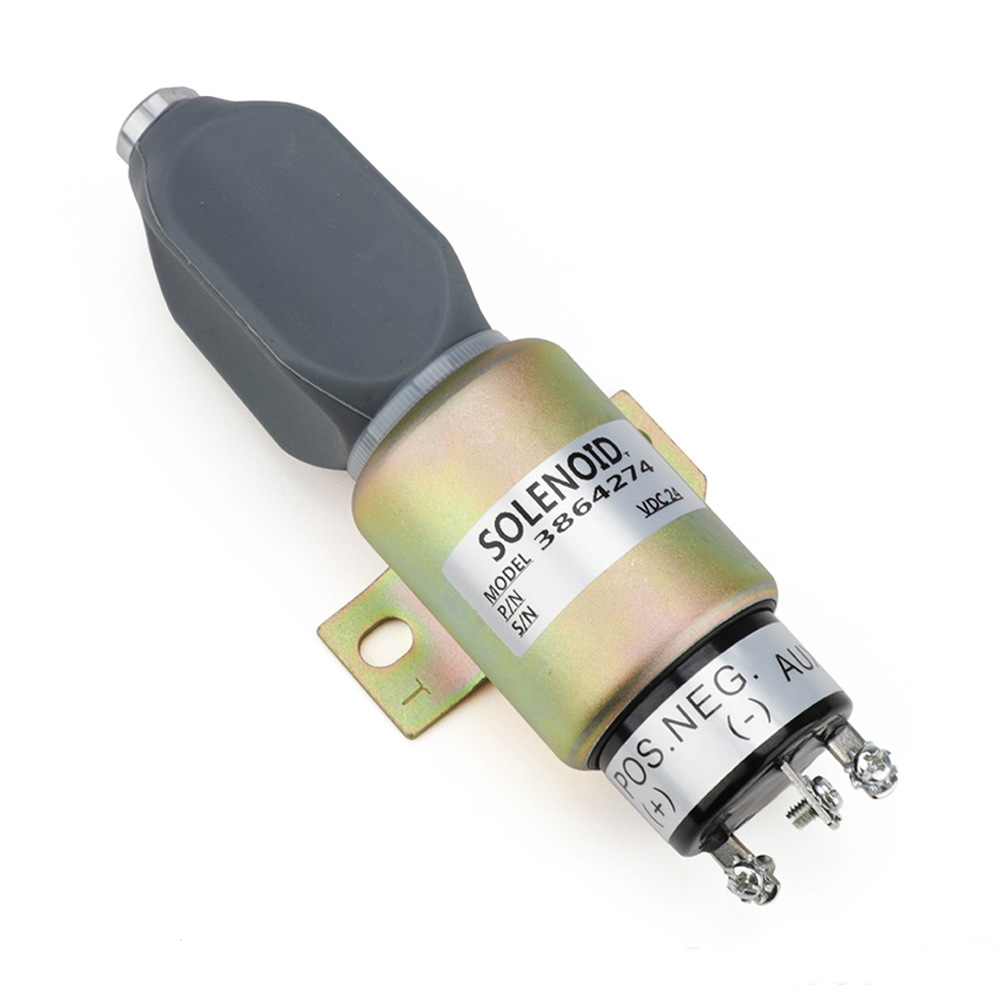 Engine Flameout Shut Down Shut Off Stop Solenoid Valve 3864274 1751-2467U1B1S5A 24V Fit PC200-6 R215 R225 PC60-7
