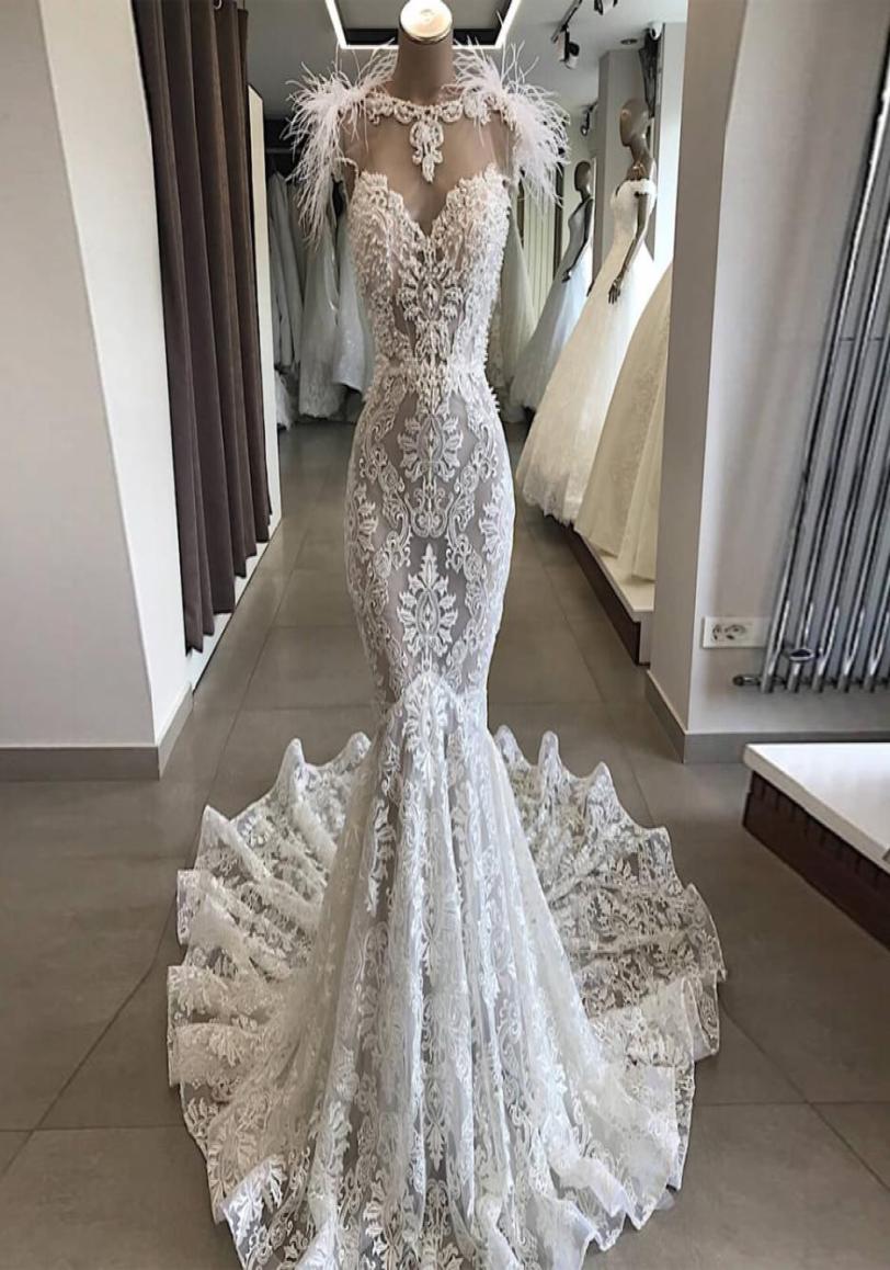 Major Beading Pearls Arabic Full Lace Wedding Dress With Sheer Neckline Mermaid Dress Sexy Backless Bridal Gowns Plus Size Vestido1693560, Burgundy
Major Beading Pearls Arabic Full Lace Wedding Dress With Sheer Neckline Mermaid Dress Sexy Backless Bridal Gowns Plus Size Vestido1693560, Burgundy