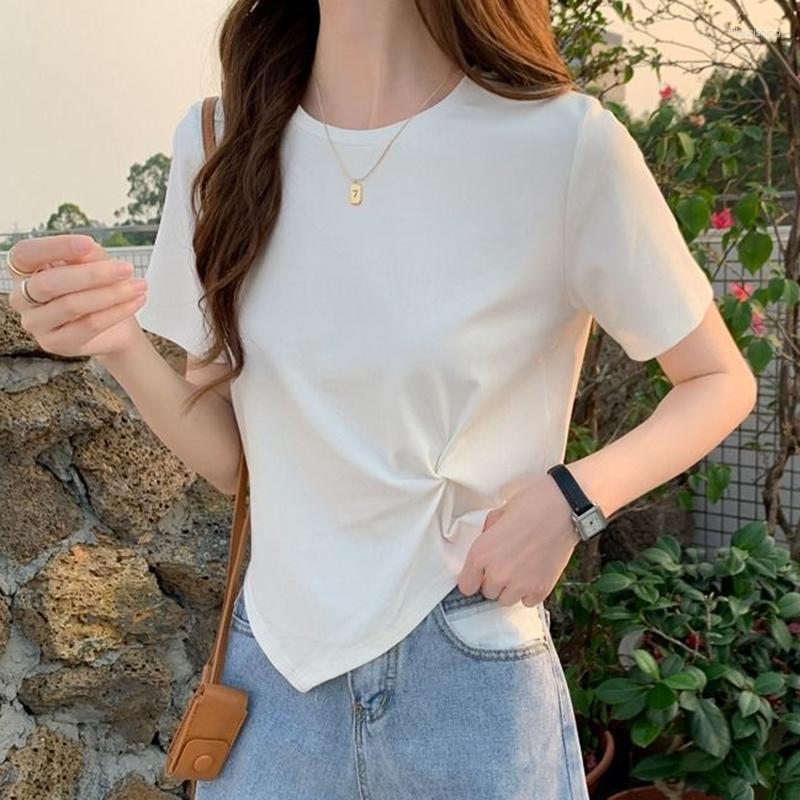 Women's T Shirts Fashion Irregular Short Sleeve T-shirt Tops Summer Black O Neck High Waist Cropped Top Casual Tee Shirt 2023
Women's T Shirts Fashion Irregular Short Sleeve T-shirt Tops Summer Black O Neck High Waist Cropped Top Casual Tee Shirt 2023