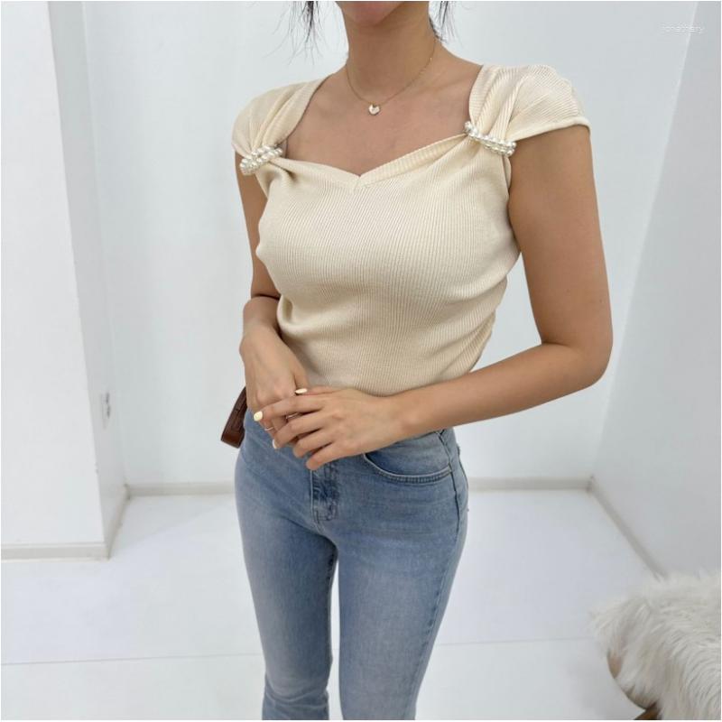 Women's Tanks French Square Collar Short Sleeve Knitted Top 2023 Summer Pleated Slim Tank Corset Korean Fashion Clothing, Apricot
Women's Tanks French Square Collar Short Sleeve Knitted Top 2023 Summer Pleated Slim Tank Corset Korean Fashion Clothing, Apricot