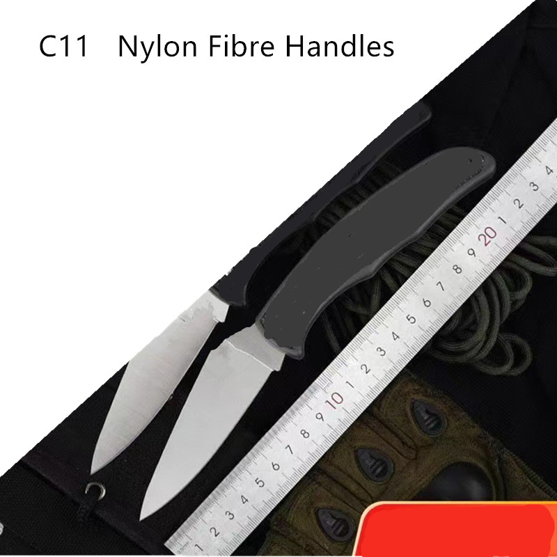 Multi-colored C11 Folding Knife VG-10MOV Blade Nylon Fibre Handles Outdoor Camping Pocket Knife
Multi-colored C11 Folding Knife VG-10MOV Blade Nylon Fibre Handles Outdoor Camping Pocket Knife