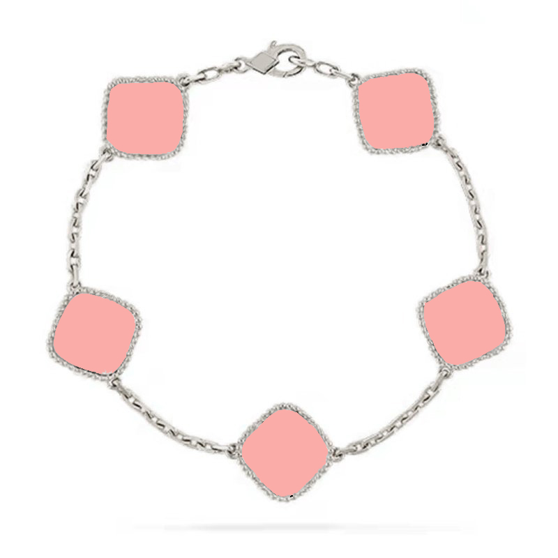 Clover Bracelet charm bracelet silver jewelry designer for women Four Leaf Bracelets 18K Gold Silver Plate Agate Diamond For Womens men Wedding Gift -silver chain
Clover Bracelet charm bracelet silver jewelry designer for women Four Leaf Bracelets 18K Gold Silver Plate Agate Diamond For Womens men Wedding Gift -silver chain
