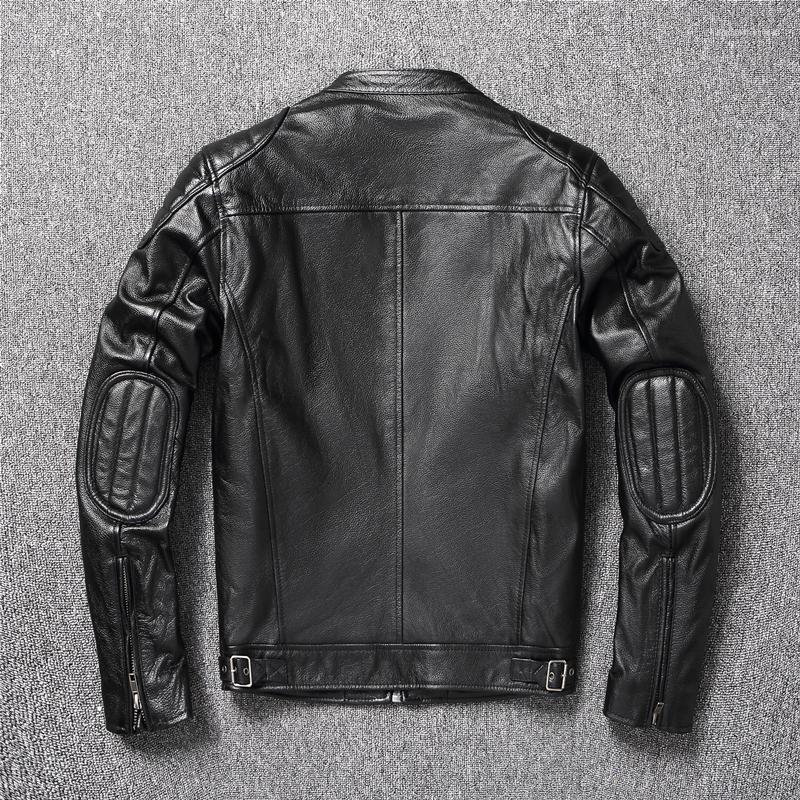 Men's jacket designer autumn fashion leather jacket outdoor motorcycle style zipper pocket design long sleeve motorcycle coat classic style hands