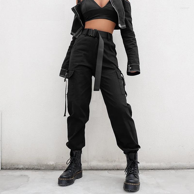 Women' Pants Women Big Pockets Cargo Elastic High Waist Loose Streetwear Summer Pant Baggy Tactical Trouser Hip Hop Joggers, Black
Women' Pants Women Big Pockets Cargo Elastic High Waist Loose Streetwear Summer Pant Baggy Tactical Trouser Hip Hop Joggers, Black