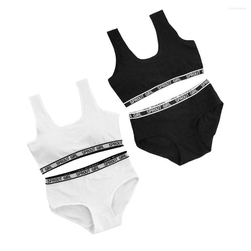 Bras Sets Sports Girl Underwear Solid Color Cotton Puberty Training Briefs Women Wireless Bra Chest Pad Teens Tank Top Vest, Styleb grey
Bras Sets Sports Girl Underwear Solid Color Cotton Puberty Training Briefs Women Wireless Bra Chest Pad Teens Tank Top Vest, Styleb grey