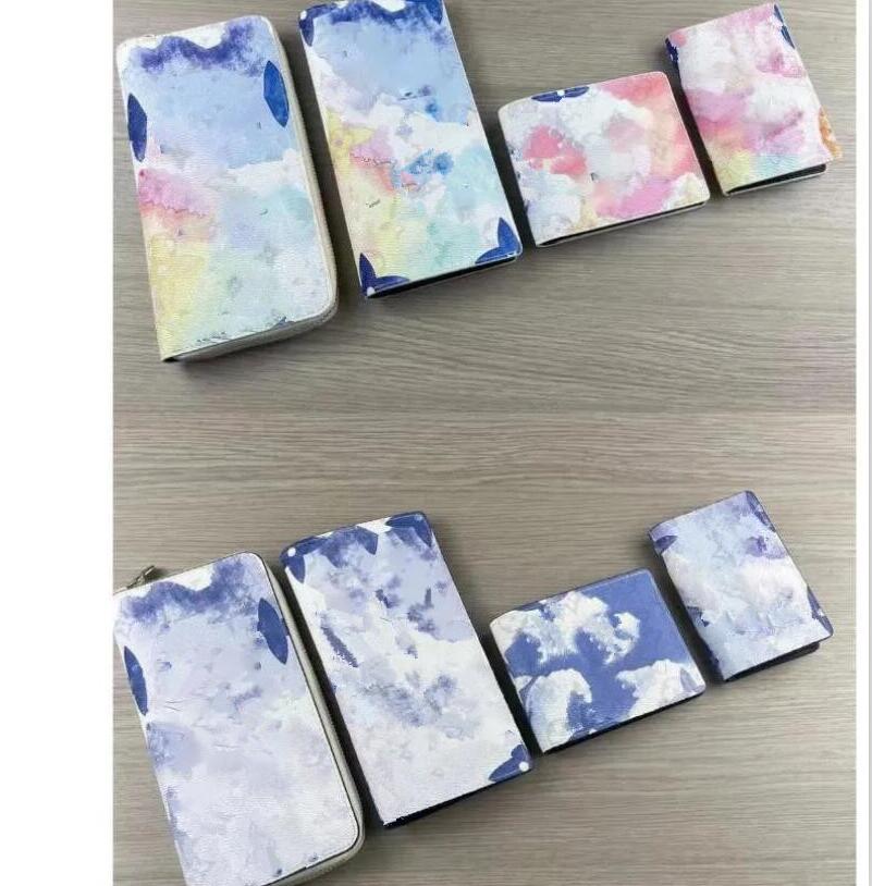 Classic Watercolor Rendering Letter Wallet Luxury Brand Sunset Color Card Holders Coin Purses Women Men Multi-card Zipper Clutch Bags Unisex Short Wallets, Pink card holder
Classic Watercolor Rendering Letter Wallet Luxury Brand Sunset Color Card Holders Coin Purses Women Men Multi-card Zipper Clutch Bags Unisex Short Wallets, Pink card holder