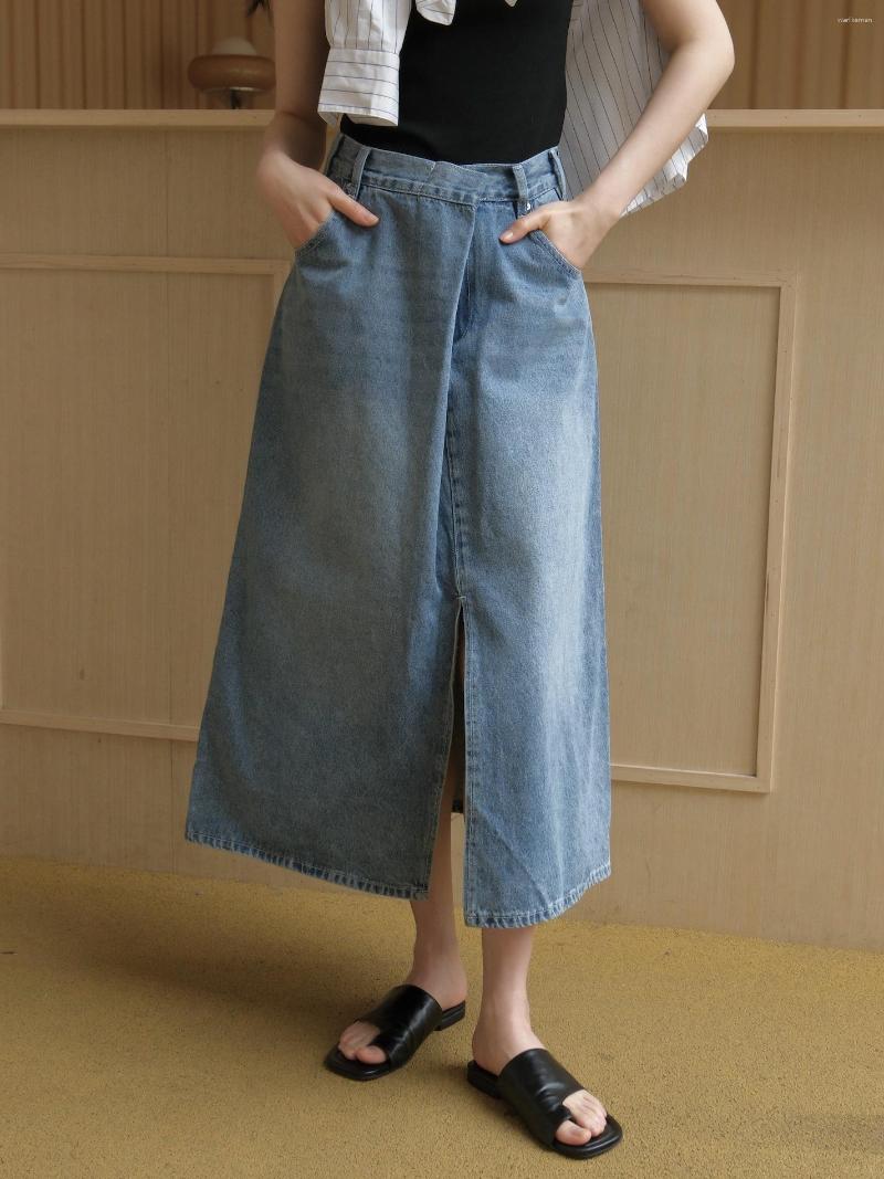 Skirts Summer Clothing 2023 Casual Denim Asymmetric High Waist Long Skirt Women, Blue
Skirts Summer Clothing 2023 Casual Denim Asymmetric High Waist Long Skirt Women, Blue