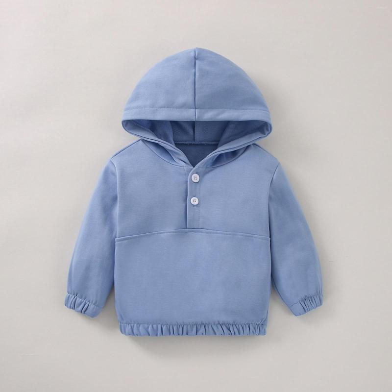 Jackets 6 Months-3 Years Kids Tops Solid Color Long Sleeve Hooded Pullover With Buttons Autumn Outfit For Girls Boys, Picture shown
Jackets 6 Months-3 Years Kids Tops Solid Color Long Sleeve Hooded Pullover With Buttons Autumn Outfit For Girls Boys, Picture shown