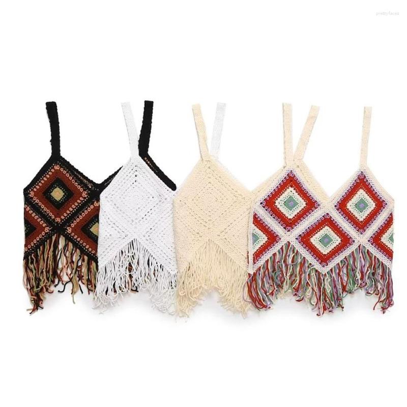Women' Tanks 2023 Fashion Four Color Trend Ethnic Style Su Short Knitted Blended Tank Top Vintage Strap Vest Unique
Women' Tanks 2023 Fashion Four Color Trend Ethnic Style Su Short Knitted Blended Tank Top Vintage Strap Vest Unique