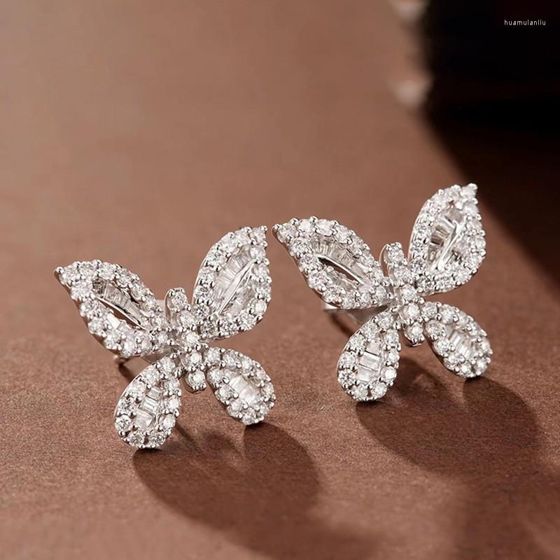 Stud Earrings Delicate Butterfly Earring For Women Full Pave CZ Stone Wedding Engagement Party Nice Accessories Beauty Bow
Stud Earrings Delicate Butterfly Earring For Women Full Pave CZ Stone Wedding Engagement Party Nice Accessories Beauty Bow