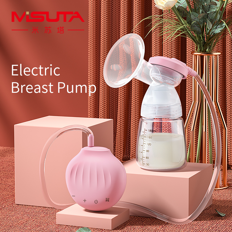 

Breastpumps Electric Strong Suction Milker Automatic USB Nursing Sucker Massage Lactagogue Baby Feeding with Milk Bottle 230628