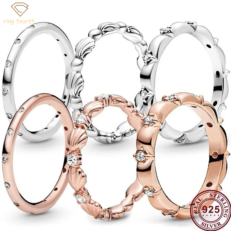 925 Silver Women Fit Pandora Rings Original Heart Crown Fashion Ring Light Luxury Flower Seashell High
925 Silver Women Fit Pandora Rings Original Heart Crown Fashion Ring Light Luxury Flower Seashell High