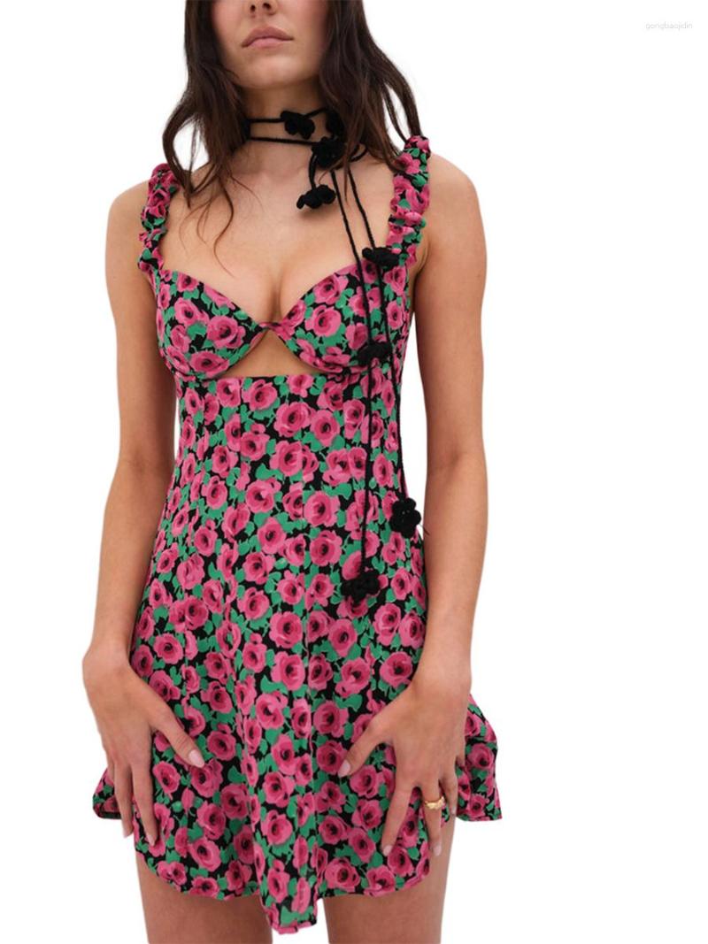 Casual Dresses Floral Print A-Line Mini Dress With Sweetheart Neckline And Cutout Details - Sleeveless Short Tank For Women Summer, Pink
Casual Dresses Floral Print A-Line Mini Dress With Sweetheart Neckline And Cutout Details - Sleeveless Short Tank For Women Summer, Pink