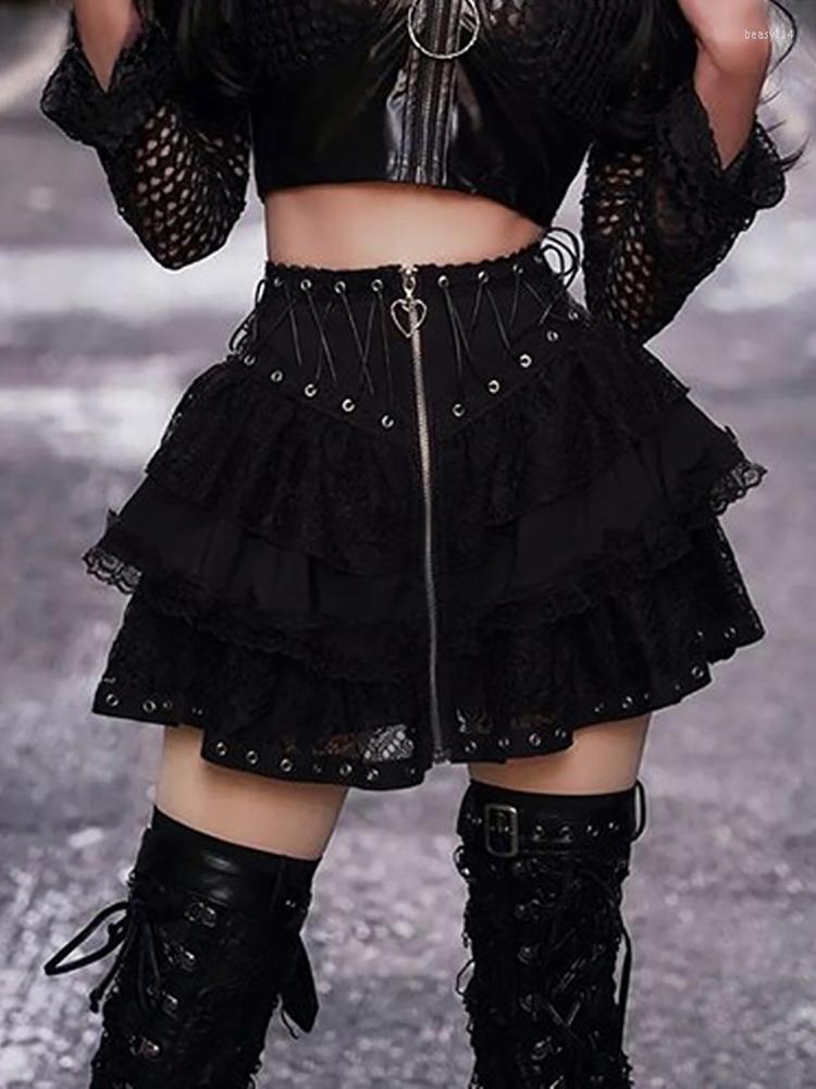 Skirts Goth Dark Lace Patchwork Mall Gothic Pleated Grunge Aesthetic Punk Bandage Zip Up Mini Skirt Women Streetwear Alt Clothes, Black
Skirts Goth Dark Lace Patchwork Mall Gothic Pleated Grunge Aesthetic Punk Bandage Zip Up Mini Skirt Women Streetwear Alt Clothes, Black