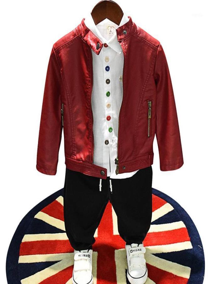 Jackets Spring Autumn Baby Coat Boys PU Jacket Kids Designer Tops Children Outwear Toddler Clothes Fashion Solid Rivet Zipper 2 To8318106, Black
Jackets Spring Autumn Baby Coat Boys PU Jacket Kids Designer Tops Children Outwear Toddler Clothes Fashion Solid Rivet Zipper 2 To8318106, Black