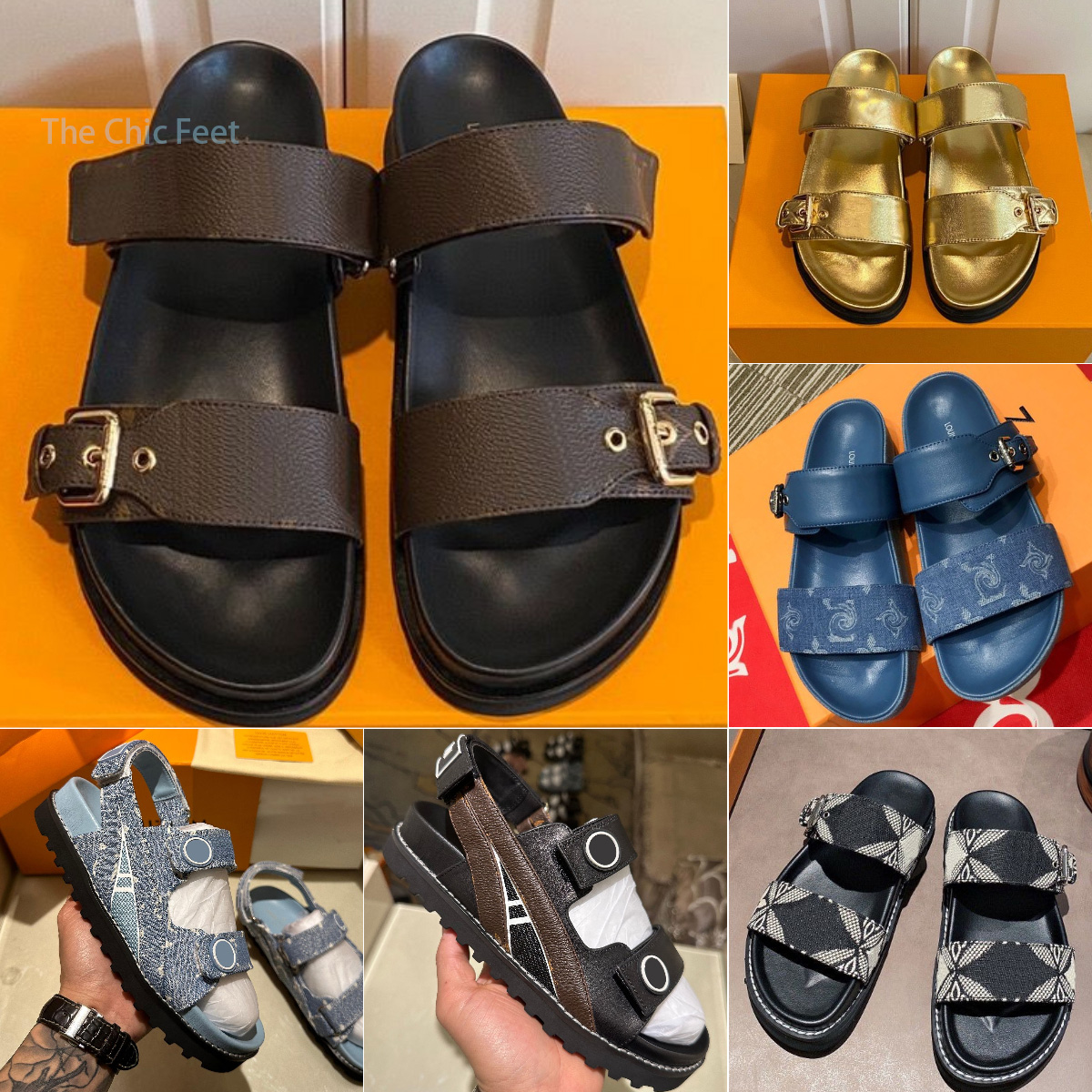 Bom Dia Sandal Designer Slippers Women Slipper Platform Claasic Sandals Monogram Flower Slides Fashion Printed Slide Adjusted Gold Buckles Size 35-41, Color-16
Bom Dia Sandal Designer Slippers Women Slipper Platform Claasic Sandals Monogram Flower Slides Fashion Printed Slide Adjusted Gold Buckles Size 35-41, Color-16