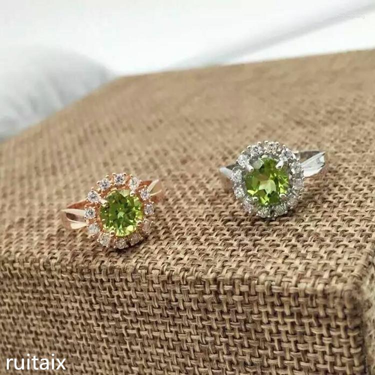 Cluster Rings KJJEAXCMY Fine Jewelry S925 Pure Silver Inlay Natural Olive-stone Female Style Ring
Cluster Rings KJJEAXCMY Fine Jewelry S925 Pure Silver Inlay Natural Olive-stone Female Style Ring