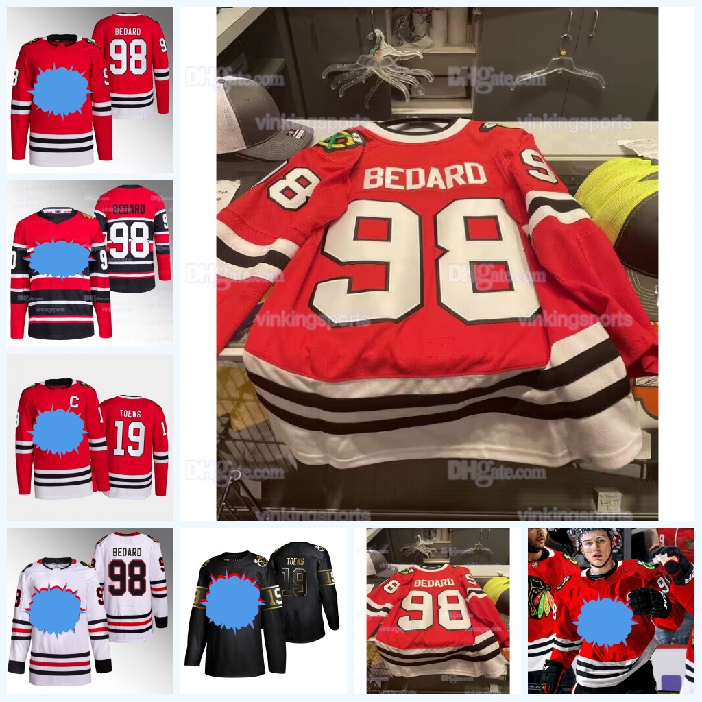 #98 Connor Bedard Reverse Retro hockey jersey #19 Jonathan Toews 90 Tyler Johnson Taylor Hall Nick Foligno Joey Anderson Seth Jones Wyatt Kaiser Connor Murphy, Red new reverse retro youth
#98 Connor Bedard Reverse Retro hockey jersey #19 Jonathan Toews 90 Tyler Johnson Taylor Hall Nick Foligno Joey Anderson Seth Jones Wyatt Kaiser Connor Murphy, Red new reverse retro youth