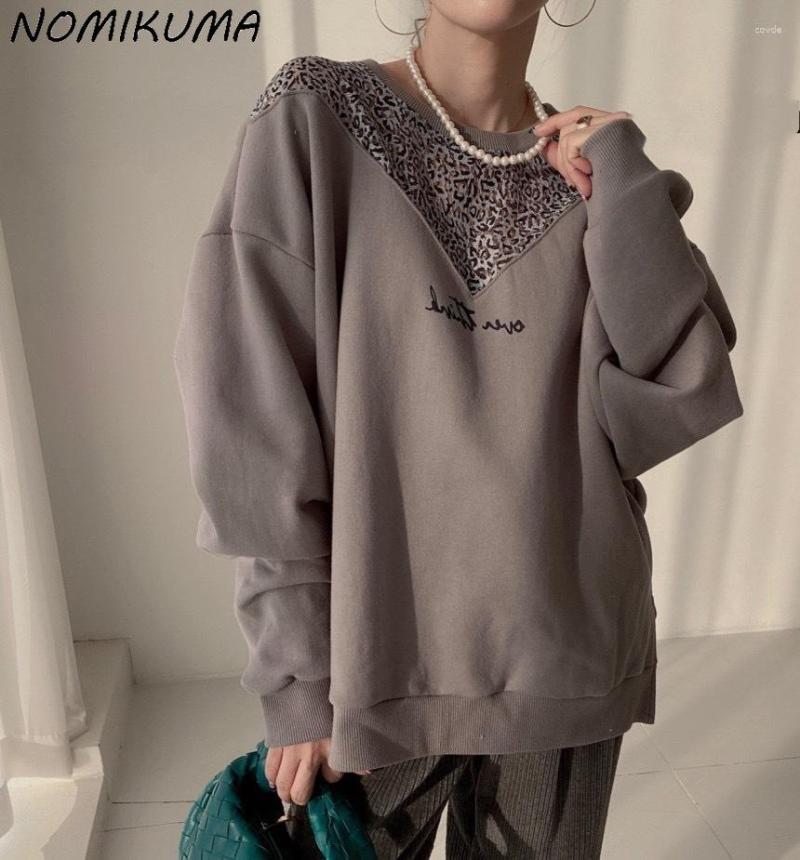 Women's Hoodies Nomikuma Leopard Printed Patchwork Sweatshirt Women 2023 Autumn Winter Top Jumpers Causal Korean Fashion Pullover Female, Black
Women's Hoodies Nomikuma Leopard Printed Patchwork Sweatshirt Women 2023 Autumn Winter Top Jumpers Causal Korean Fashion Pullover Female, Black