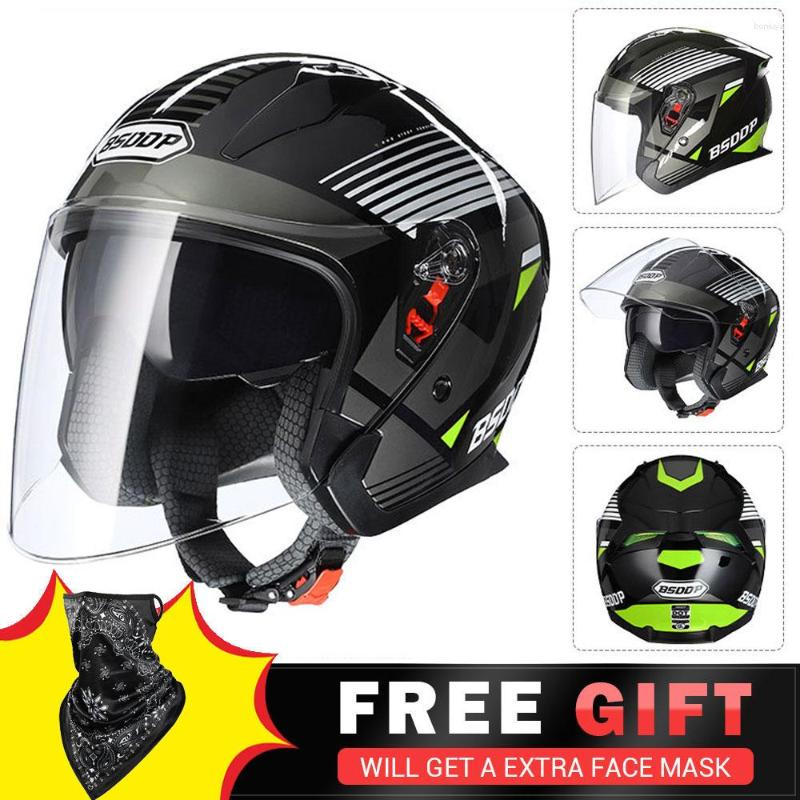 Motorcycle Helmets BSDDP Helmet Double Lens Casco Moto Men Women Half Face Motorbike Electric Casque Accessories, G708-light black
Motorcycle Helmets BSDDP Helmet Double Lens Casco Moto Men Women Half Face Motorbike Electric Casque Accessories, G708-light black