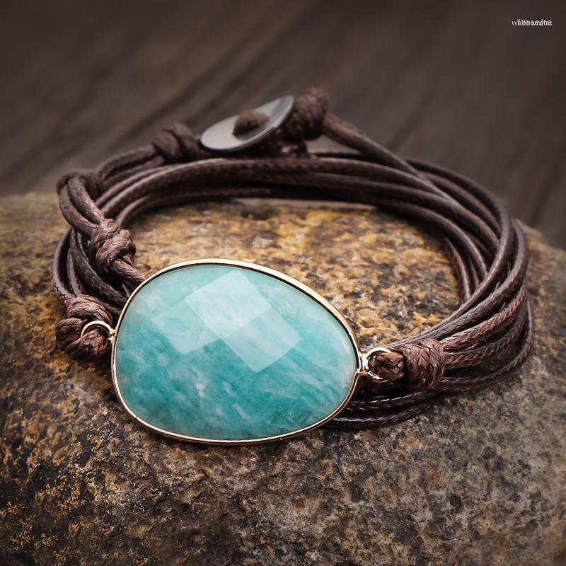Charm Bracelets Wrap Bracelet Natural Stones Amazonite Boho Long Friendship Statement Women Gifts
Charm Bracelets Wrap Bracelet Natural Stones Amazonite Boho Long Friendship Statement Women Gifts