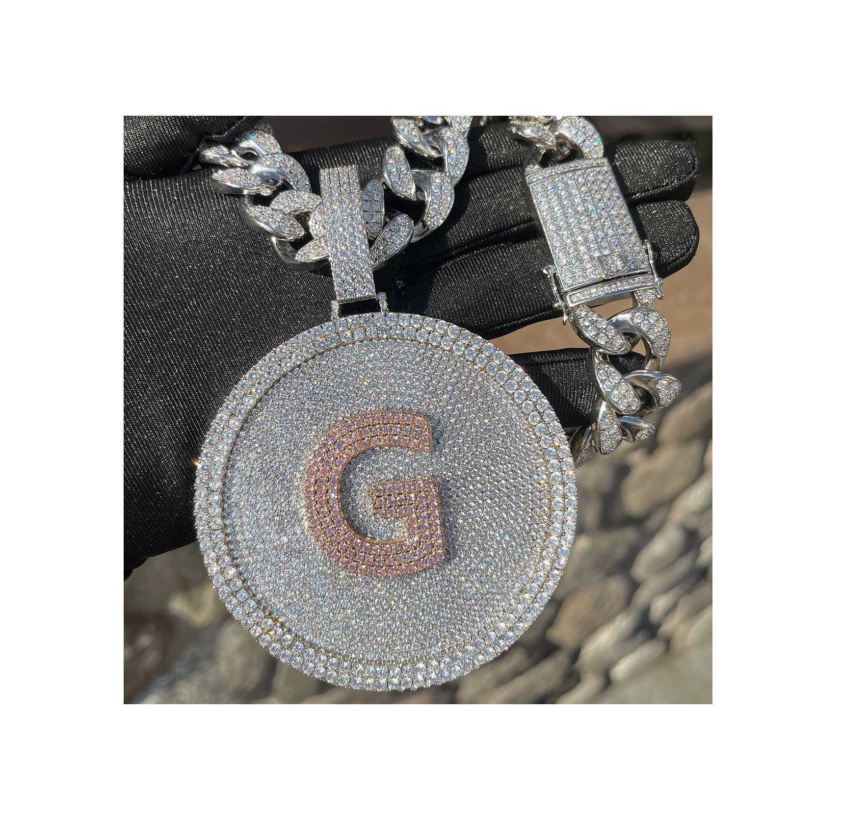 Custom Made Personalised Diamond Jewellery Designs 14k/18k Real Gold High Quality Pendant Necklaces for Womans