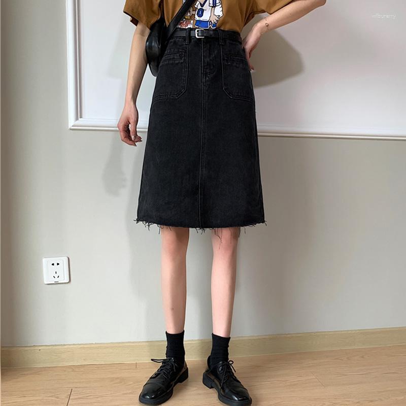 Skirts S-5XL Women Denim Skirt Summer Young Fashion Frayed High Waist A-Line Plus Size Jeans Casual Loose Black Pocket, Blue
Skirts S-5XL Women Denim Skirt Summer Young Fashion Frayed High Waist A-Line Plus Size Jeans Casual Loose Black Pocket, Blue