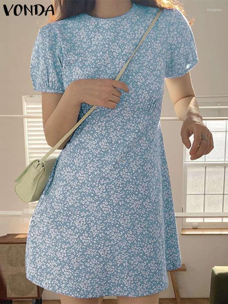 Casual Dresses Bohemian Sundress 2023 VONDA Vintage Short Sleeve Fashion Floral Printed Puff Party Dress Summer Beach Vestido Femme Robe, Yellow
Casual Dresses Bohemian Sundress 2023 VONDA Vintage Short Sleeve Fashion Floral Printed Puff Party Dress Summer Beach Vestido Femme Robe, Yellow