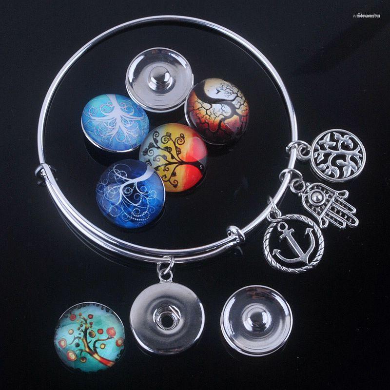 Bangle DIY Interchangeable Snap Button Bangles Adjustable Expandable Wire Bracelet With Tree Of Life Charm For Women
Bangle DIY Interchangeable Snap Button Bangles Adjustable Expandable Wire Bracelet With Tree Of Life Charm For Women