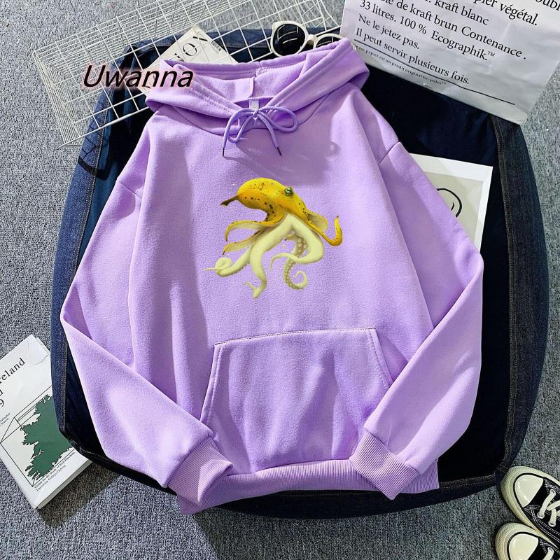 Women' Hoodies Banana Octopus Pattern Printed Kawaii Sweatshirt Long-sleeve Casual Cartoon Hoodie Harajuku Female Clothing, Red
Women' Hoodies Banana Octopus Pattern Printed Kawaii Sweatshirt Long-sleeve Casual Cartoon Hoodie Harajuku Female Clothing, Red