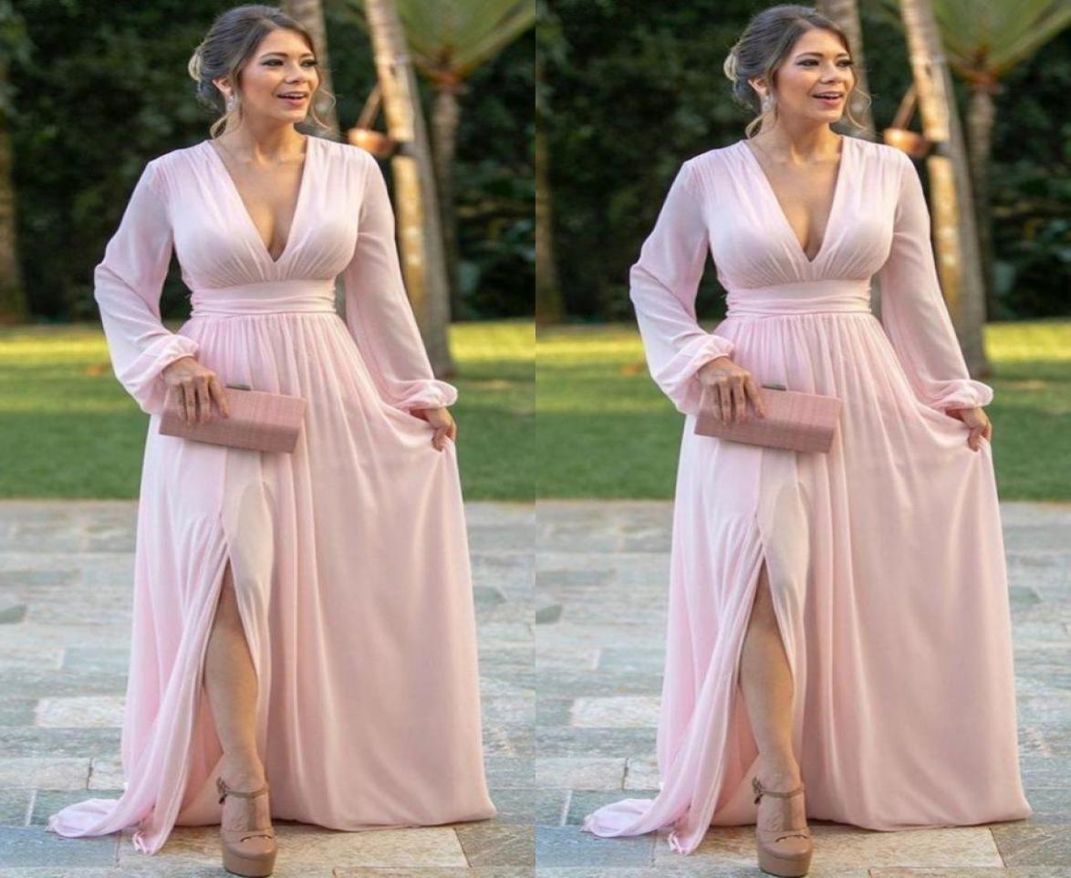 Pink Chiffon Evening Dresses Deep V Neck Long Sleeves Prom Dress Side Split A Line Bride Party Gowns2848371, Light yellow
Pink Chiffon Evening Dresses Deep V Neck Long Sleeves Prom Dress Side Split A Line Bride Party Gowns2848371, Light yellow