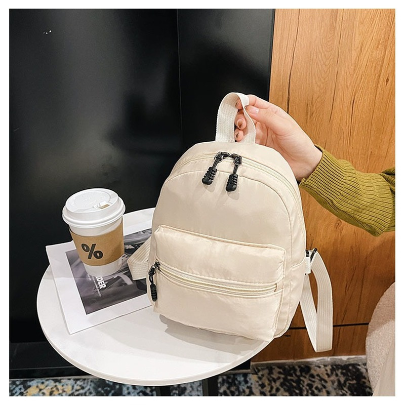 School Bags Mini Women Backpacks Trend Nylon Female Bag Small White Rucksack for Teen Girls Student Casual Backpack 230629